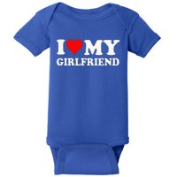 I Love My Girlfriend Baby Bodysuit