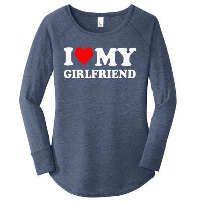 I Love My Girlfriend Women's Perfect Tri Tunic Long Sleeve Shirt