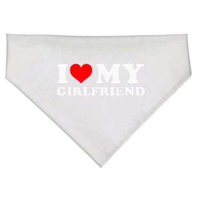 I L.ove My Girlfriend I Heart My Girlfriend GF USA-Made Doggie Bandana