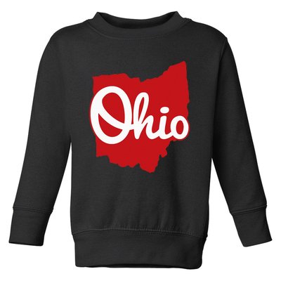 I Love My Ohio Home Script Ohio Toddler Sweatshirt