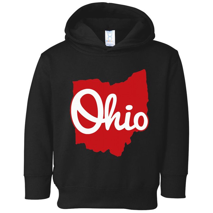 I Love My Ohio Home Script Ohio Toddler Hoodie