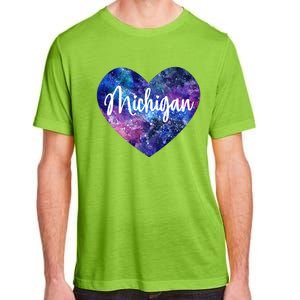 I Love Michigan Usa Great Gift Adult ChromaSoft Performance T-Shirt