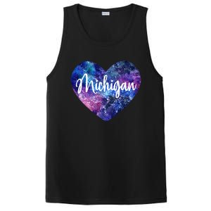 I Love Michigan Usa Great Gift PosiCharge Competitor Tank