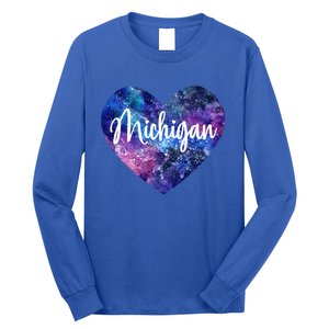 I Love Michigan Usa Great Gift Long Sleeve Shirt