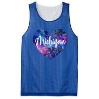 I Love Michigan Usa Great Gift Mesh Reversible Basketball Jersey Tank