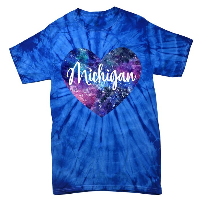 I Love Michigan Usa Great Gift Tie-Dye T-Shirt