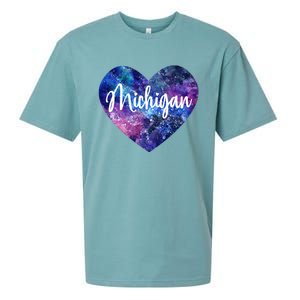 I Love Michigan Usa Great Gift Sueded Cloud Jersey T-Shirt