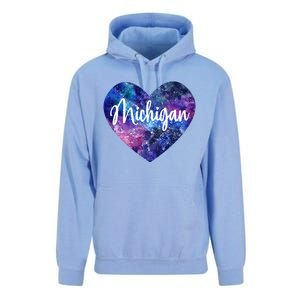 I Love Michigan Usa Great Gift Unisex Surf Hoodie