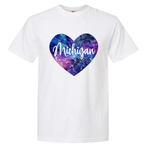 I Love Michigan Usa Great Gift Garment-Dyed Heavyweight T-Shirt