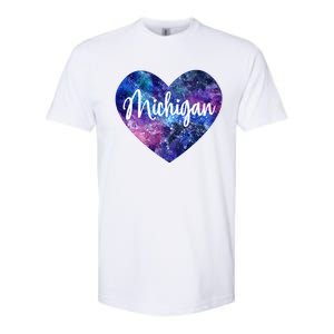 I Love Michigan Usa Great Gift Softstyle CVC T-Shirt