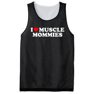 I Love Muscle Mommies Mesh Reversible Basketball Jersey Tank