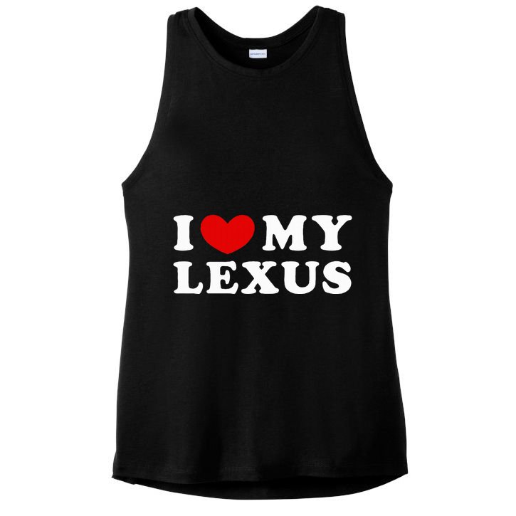 I Love My Lexus I Heart My Lexus Ladies PosiCharge Tri-Blend Wicking Tank