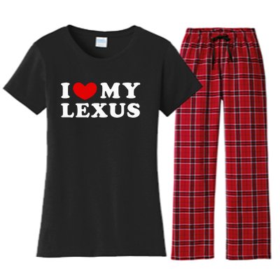 I Love My Lexus I Heart My Lexus Women's Flannel Pajama Set