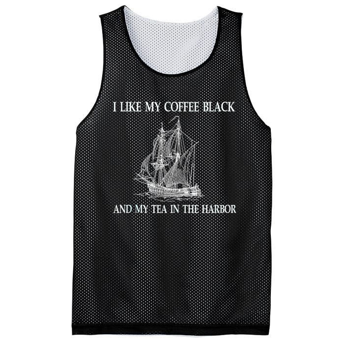 I Like My Coffee Black And Tea In The Harbor Mesh Reversible Basketball Jersey Tank