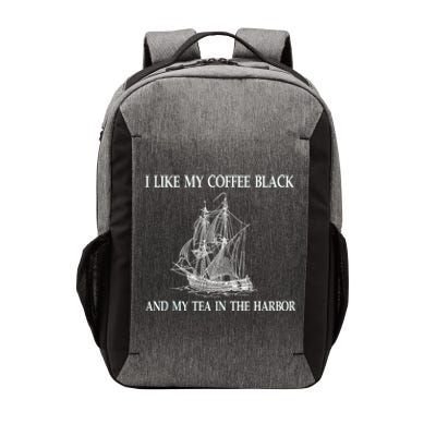 I Like My Coffee Black And Tea In The Harbor Vector Backpack