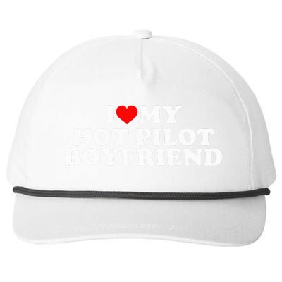 I Love My Hot Pilot Boyfriend Snapback Five-Panel Rope Hat