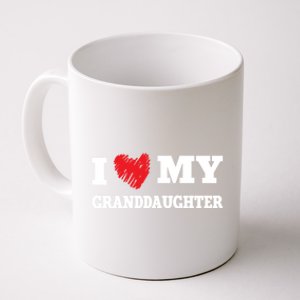 I Love My Granddaughter Favorite Family Member Valentines Meaningful Gift Coffee Mug