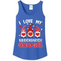 I Love My Kindergarten Gnomies Cute Valentines Day Teachers Gift Ladies Essential Tank