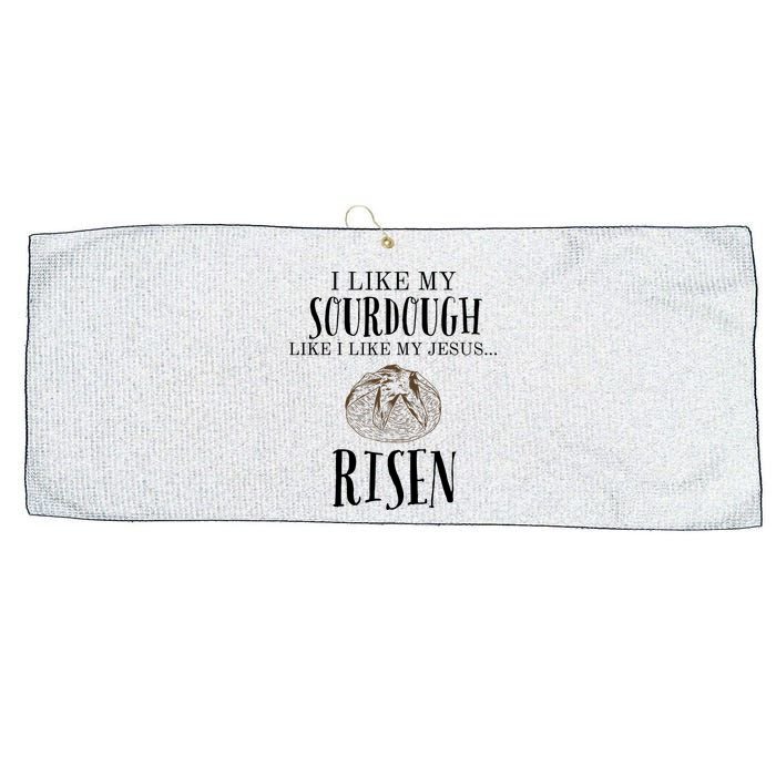 I Like My Sourdough Like I Like My Jesus Risen Bread Baker Large Microfiber Waffle Golf Towel