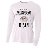 I Like My Sourdough Like I Like My Jesus Risen Bread Baker Cooling Performance Long Sleeve Crew