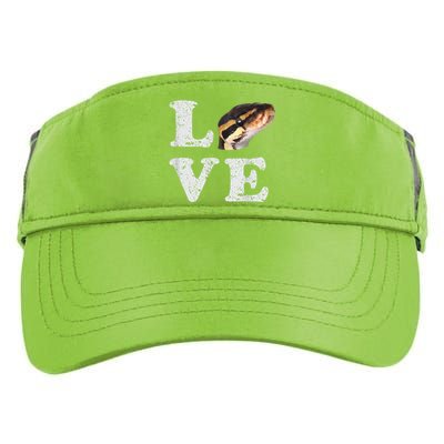 I Love My Ball Python | Pet Snake Lovers Gift Adult Drive Performance Visor