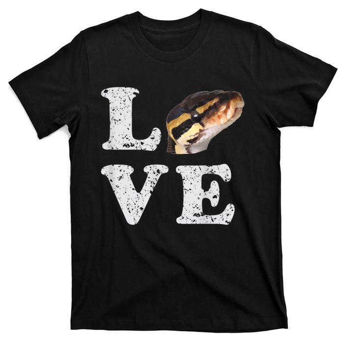 I Love My Ball Python | Pet Snake Lovers Gift T-Shirt