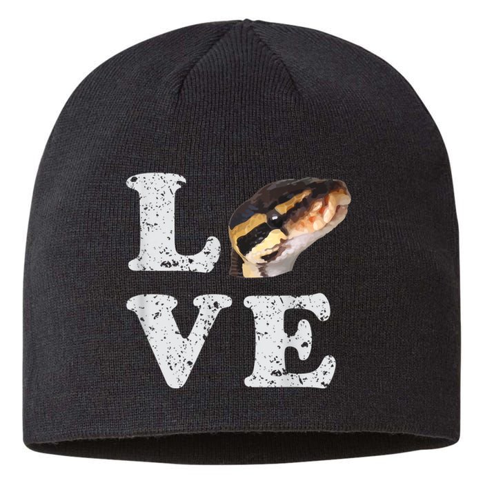 I Love My Ball Python | Pet Snake Lovers Gift Sustainable Beanie