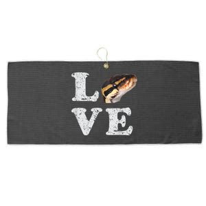 I Love My Ball Python | Pet Snake Lovers Gift Large Microfiber Waffle Golf Towel