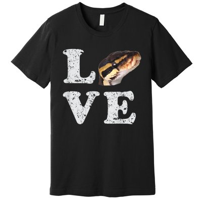 I Love My Ball Python | Pet Snake Lovers Gift Premium T-Shirt