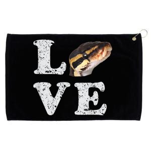 I Love My Ball Python | Pet Snake Lovers Gift Grommeted Golf Towel