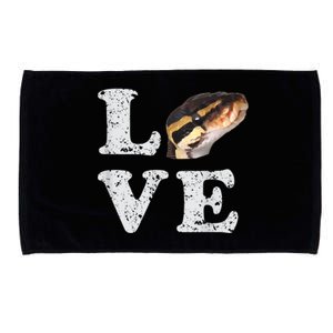 I Love My Ball Python | Pet Snake Lovers Gift Microfiber Hand Towel