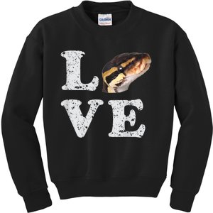 I Love My Ball Python | Pet Snake Lovers Gift Kids Sweatshirt