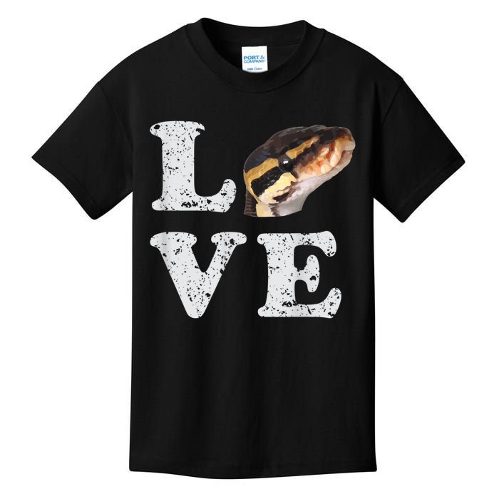 I Love My Ball Python | Pet Snake Lovers Gift Kids T-Shirt