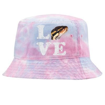 I Love My Ball Python | Pet Snake Lovers Gift Tie-Dyed Bucket Hat