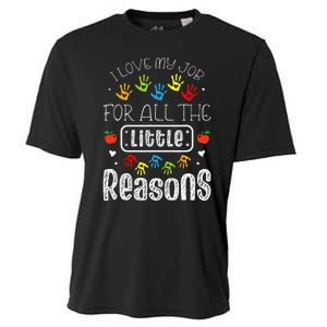 I Love My Job For All The Little Reasons Daycare Teacher Cooling Performance Crew T-Shirt