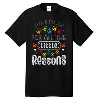 I Love My Job For All The Little Reasons Daycare Teacher Tall T-Shirt