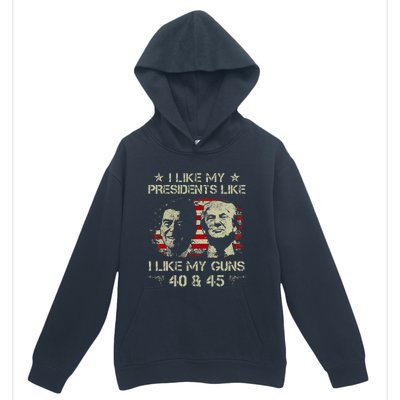 I Like My Presidents Like I Like My Guns 40 45 Funny Urban Pullover Hoodie