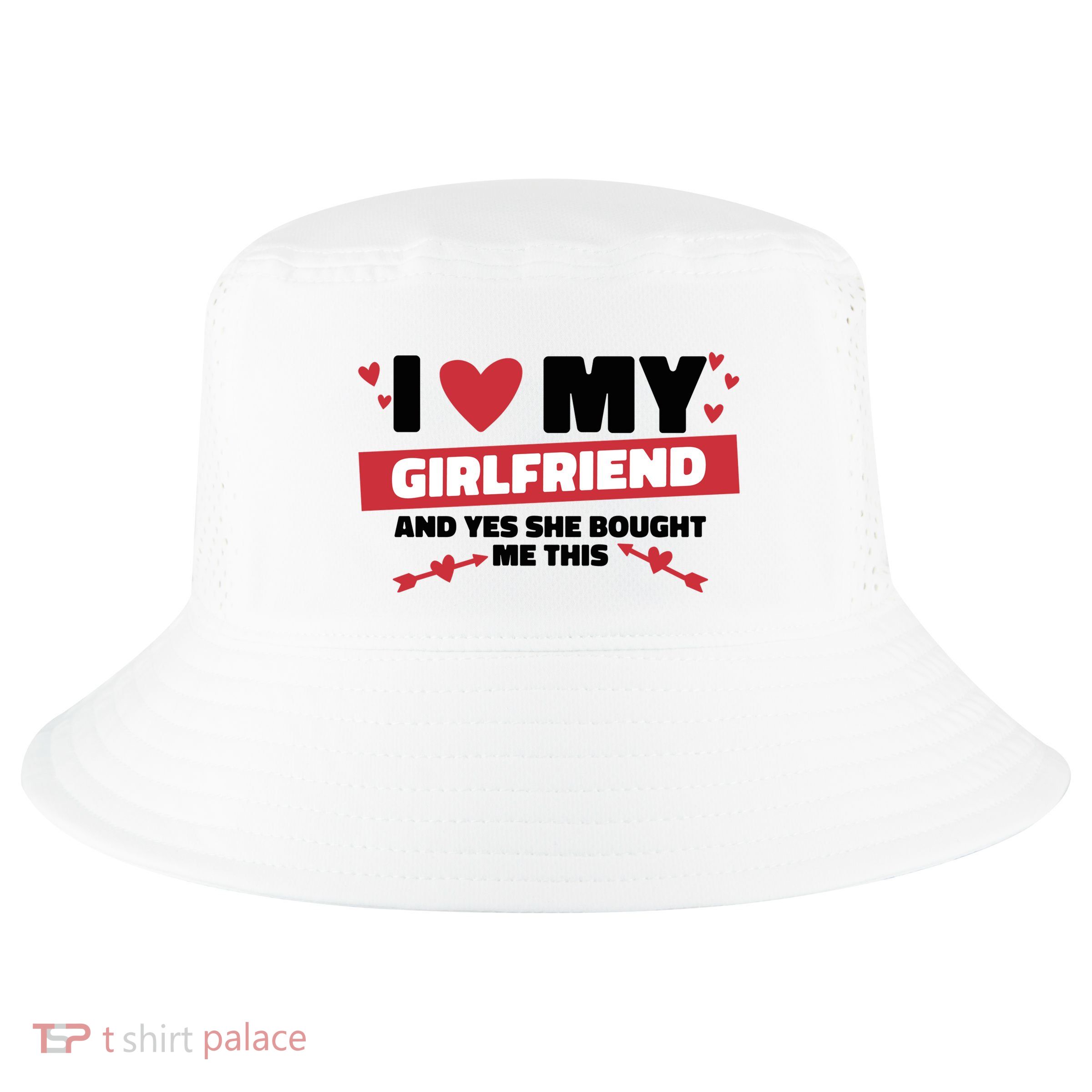 I Love My Girlfriend And Yes She Bought Me This Cool Comfort Performance Bucket Hat
