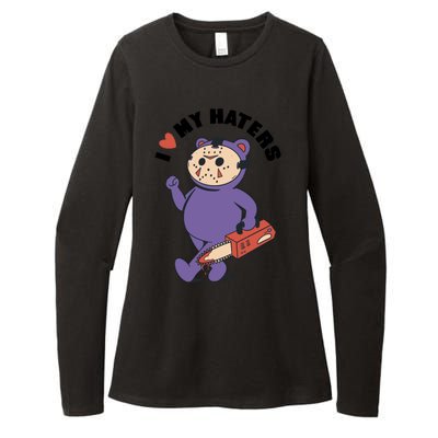 I Love My Haters Teddy Bear Womens CVC Long Sleeve Shirt