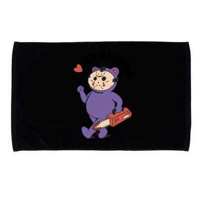 I Love My Haters Teddy Bear Microfiber Hand Towel