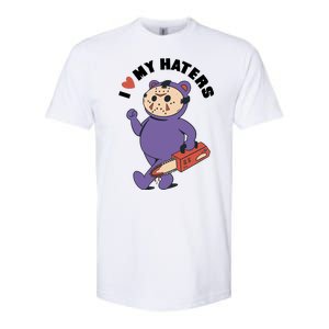 I Love My Haters Teddy Bear Softstyle CVC T-Shirt