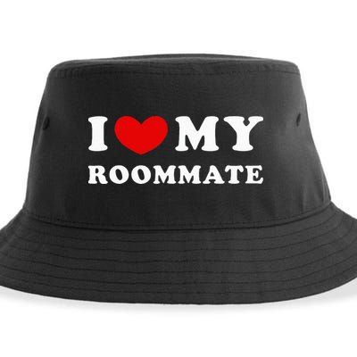 I Love My Roommate I Heart My Roommate Sustainable Bucket Hat