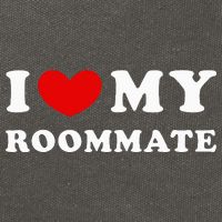 I Love My Roommate I Heart My Roommate Cotton Canvas Backpack