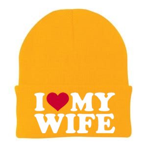 I Love My Wife Gift Knit Cap Winter Beanie