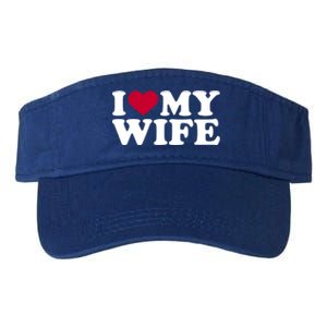 I Love My Wife Gift Valucap Bio-Washed Visor