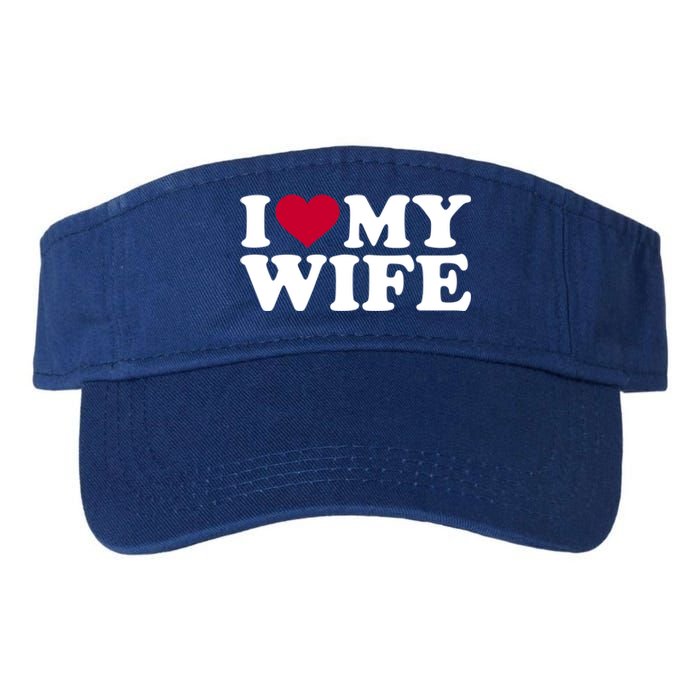 I Love My Wife Gift Valucap Bio-Washed Visor