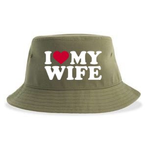 I Love My Wife Gift Sustainable Bucket Hat