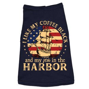 I Like My Coffee Black And My Tea In The Harbor Us History Doggie Tank