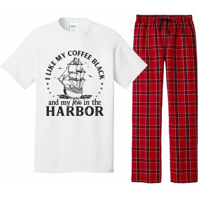 I Like My Coffee Black And My Tea In The Harbor Us Patriotic Pajama Set