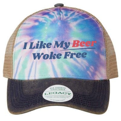 I Like My Beer Woke Free Legacy Tie Dye Trucker Hat